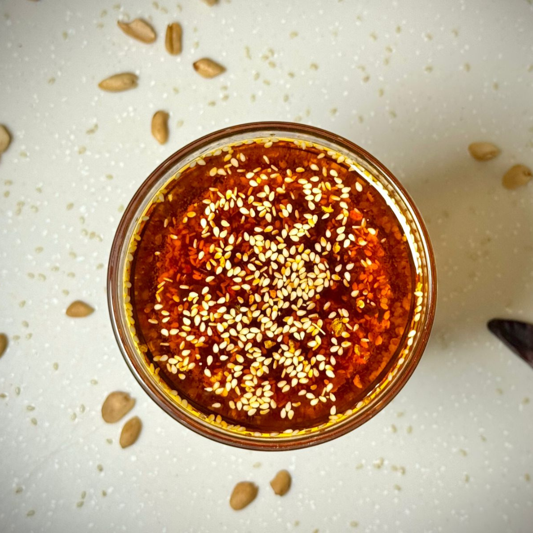 Chili Oil (With Garlic & Peanuts)
